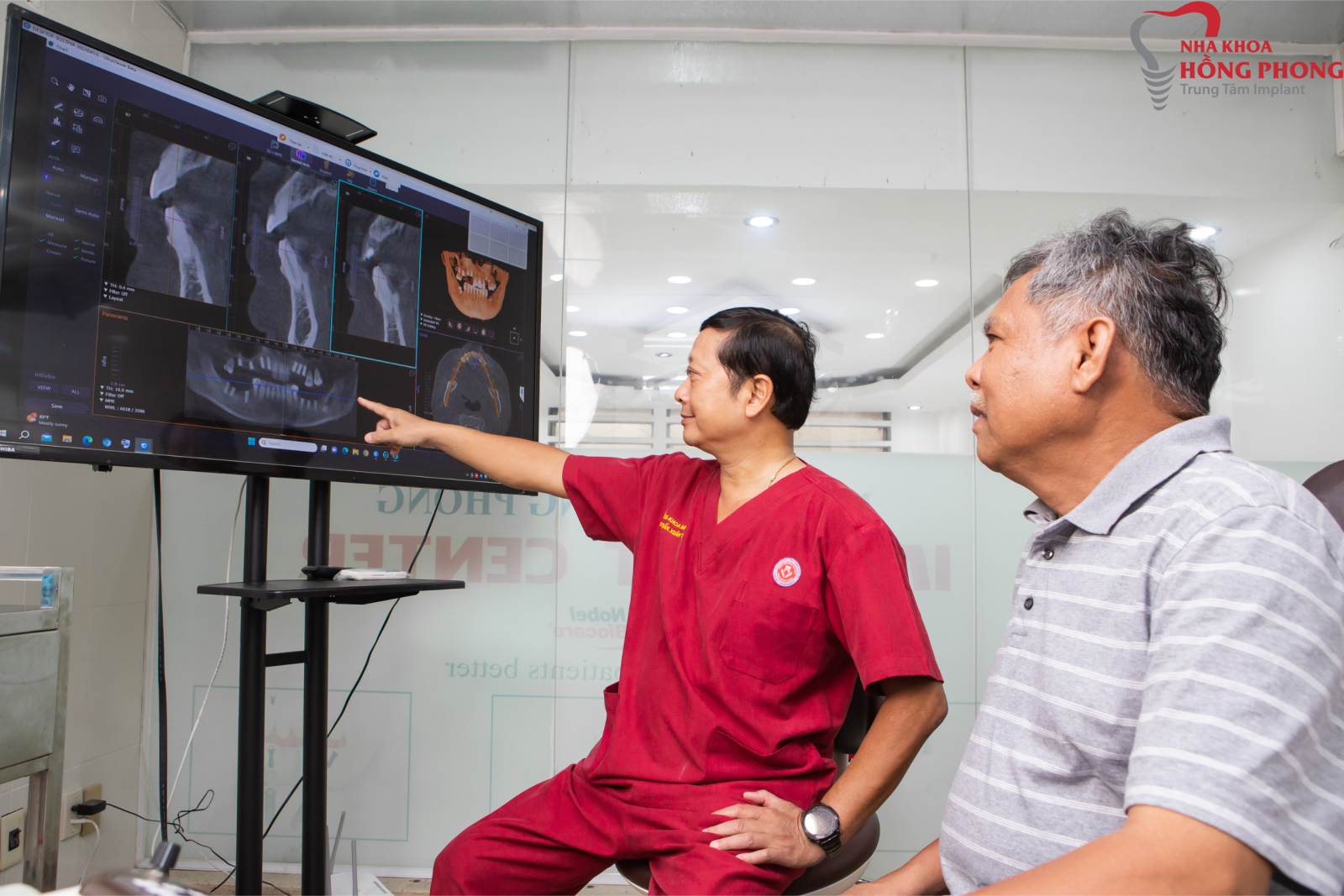 Hình ảnh cắt ra từ phim CT Conebeam